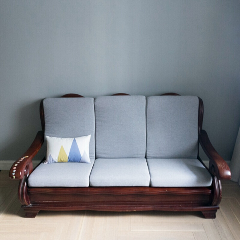 老式实木沙发连体靠垫单个价格 定做加厚四季中式红木质垫带靠背秋椅