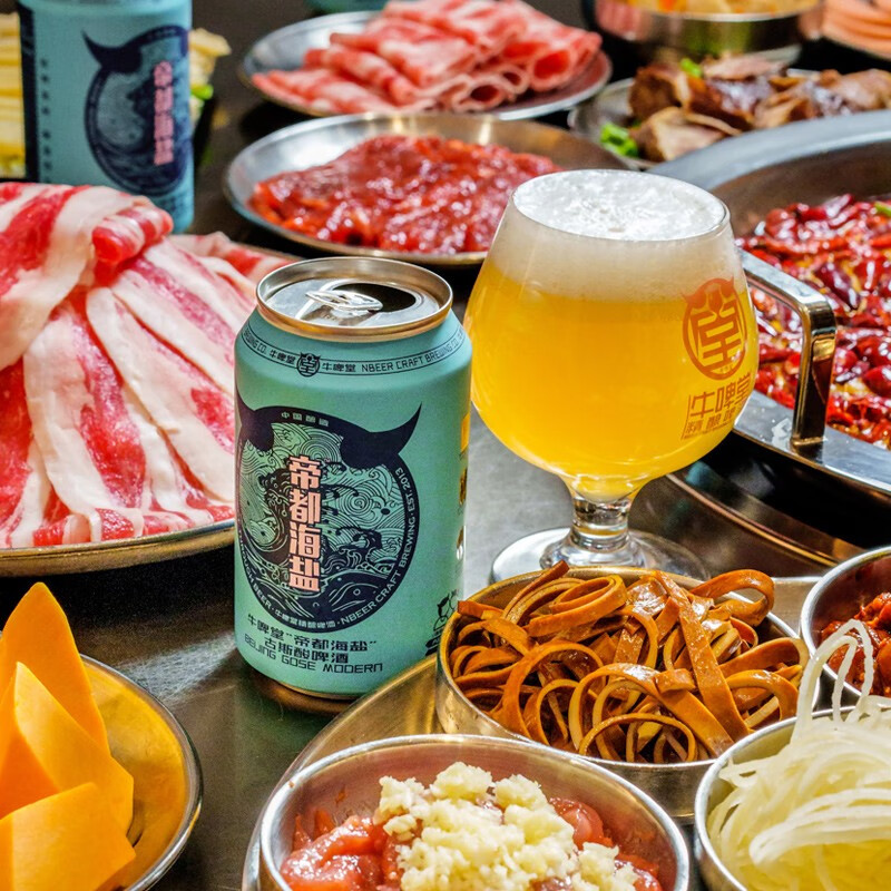 牛啤堂(NBeer)帝都海盐古斯酸啤精酿啤酒世界啤酒大赛金奖330ml*6听 帝都海盐 330mL 6罐