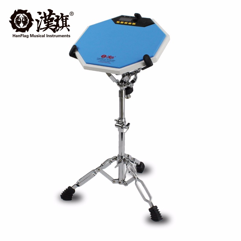 漢旗（HUN）哑鼓套装12寸架子鼓初学电子节拍器节奏训练机一体式汉牌R1哑鼓垫 蓝色+军鼓架怎么样,好用不?