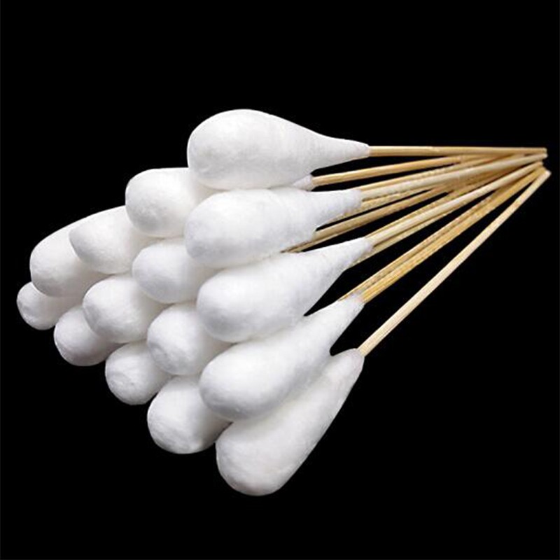 亚申 一次性大头长棉签家用医用消毒伤口清理妇科用脱脂大头棉签木棒