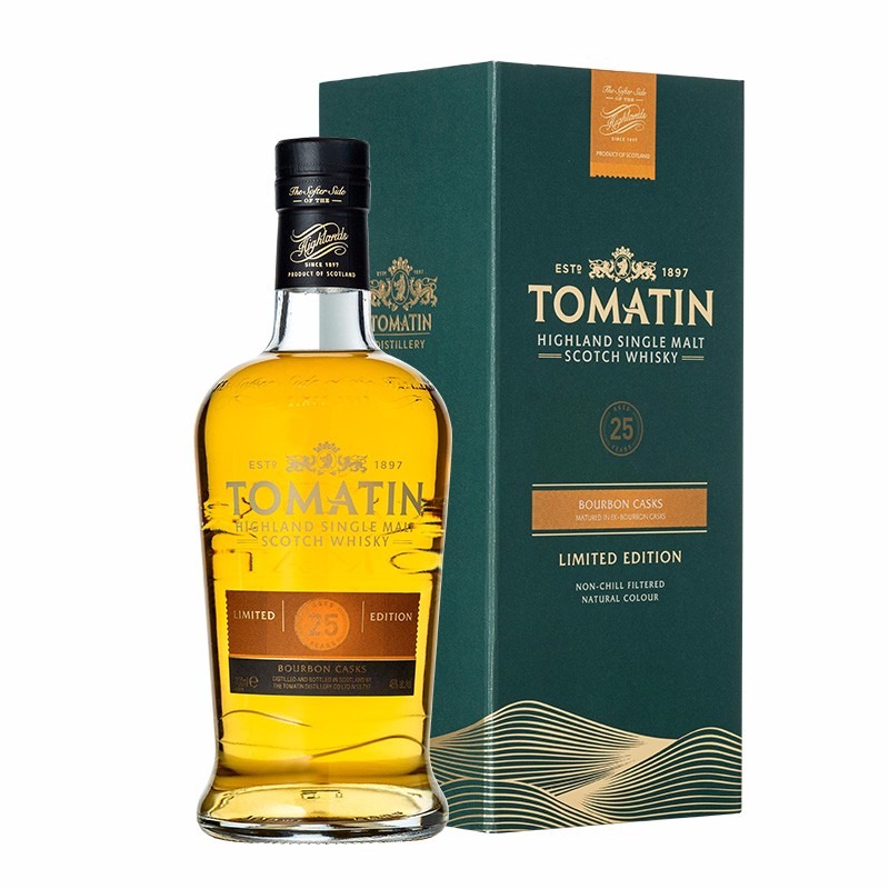 汤玛丁(25年限量版)英国苏格兰高地产区单一麦芽威士忌 700ml