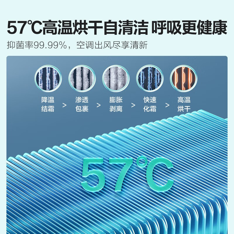 海信空调 速冷热系列 2匹空调柜机 新一级能效 智能除湿 高温自清洁 柔风防直吹 儿童防夹手 2匹 一级能效 50E80A1