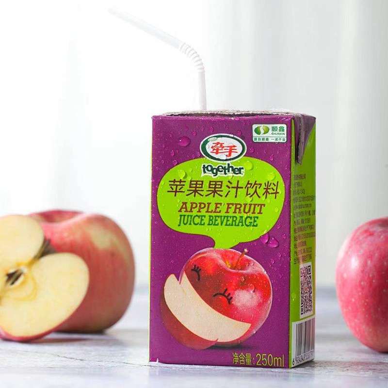 牵手（together）果汁饮料清凉夏季果汁饮品 苹果汁体验装6盒