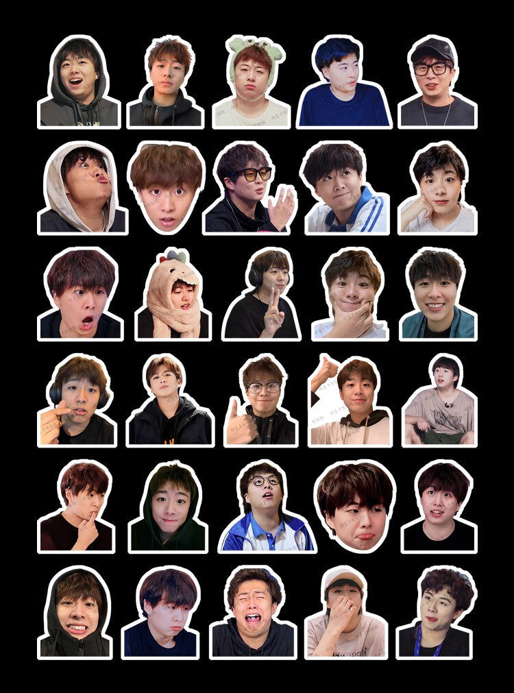 矢向小潮team周边小潮院长马浩宁贴纸大头贴手机壳贴行李箱贴手帐周边