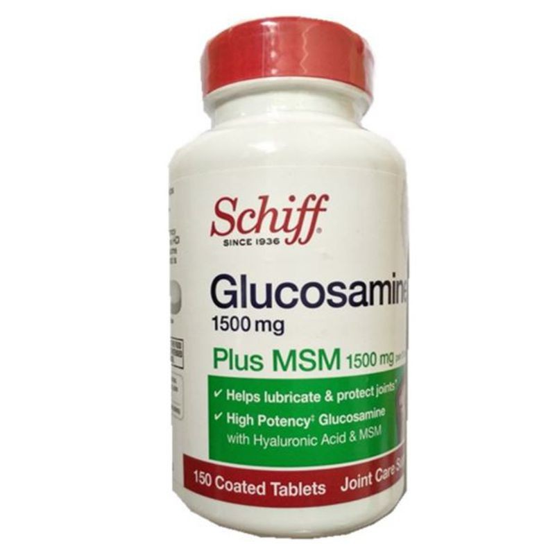 美国 schiff glucosamine plus msm 氨糖维骨力1500mg绿150粒 150粒