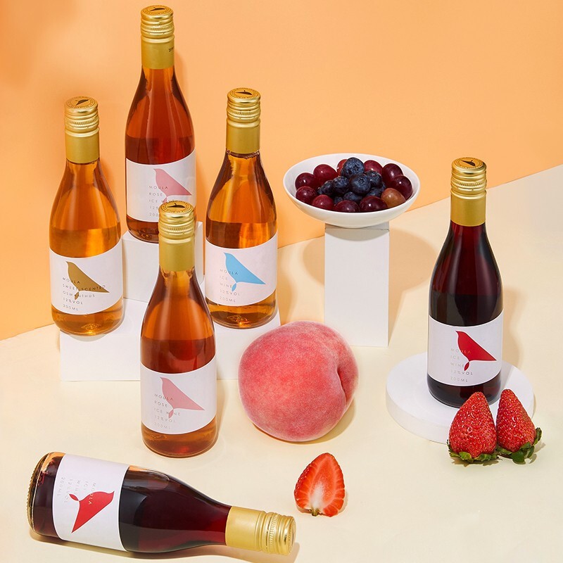 慕拉(moula)冰酒 冰白葡萄酒气泡酒红酒200ml 低度甜酒女性晚安酒