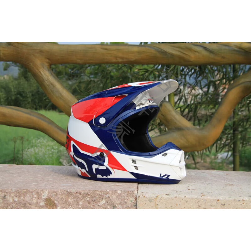 绿野客fox越野盔 摩托车初级头盔越野atv utv林道耐力男女四级盔 fox