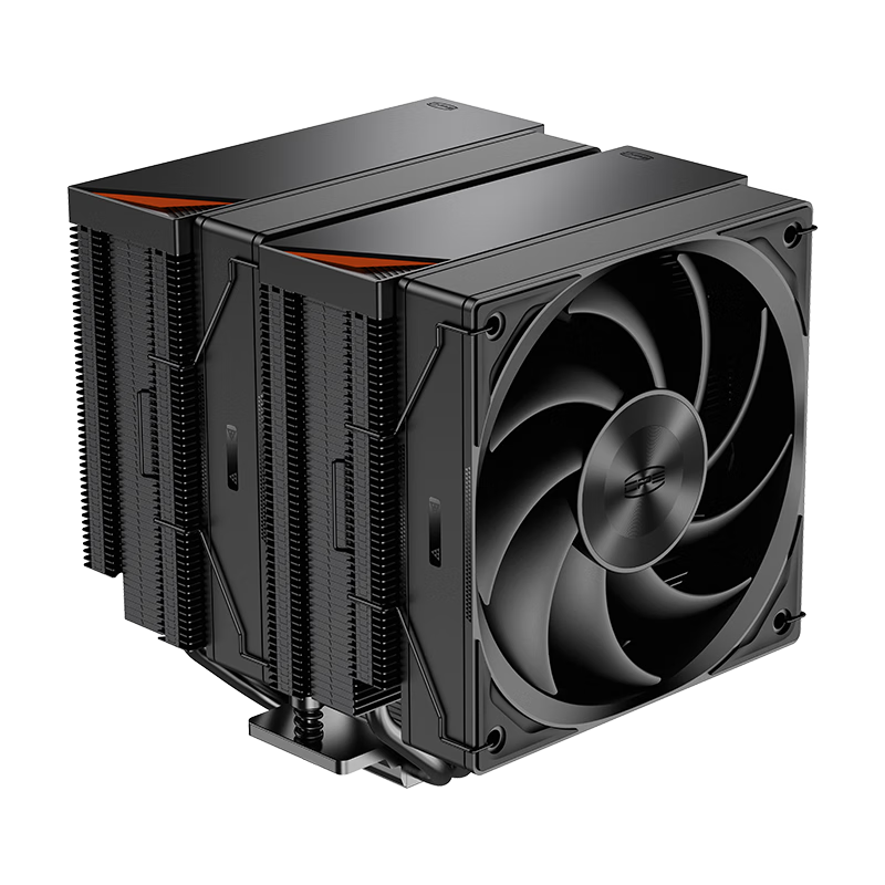 超频三（PCCOOLER）臻 RZ620黑色 CPU风冷散热器（6热管/双塔/3挡调节风扇/金属阳极顶盖/支持1700 AM5）