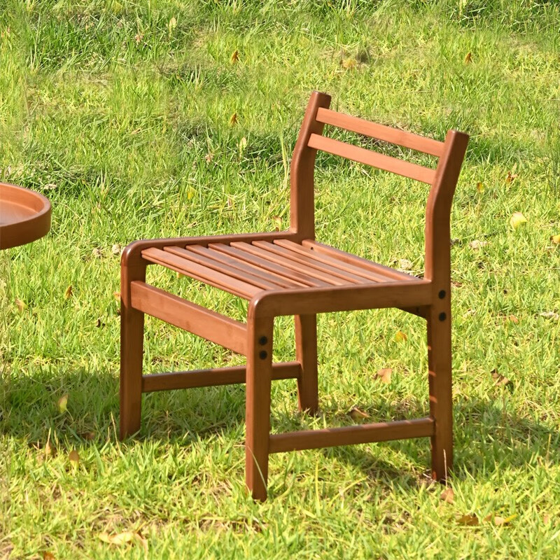 祥福工艺祥福玲珑椅高山楠竹椅子靠背椅家用毛竹椅单人手工阳台休闲竹