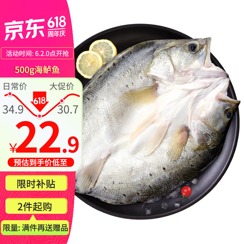 DIAOYUJI 钓鱼记 海鲈鱼 500-650g