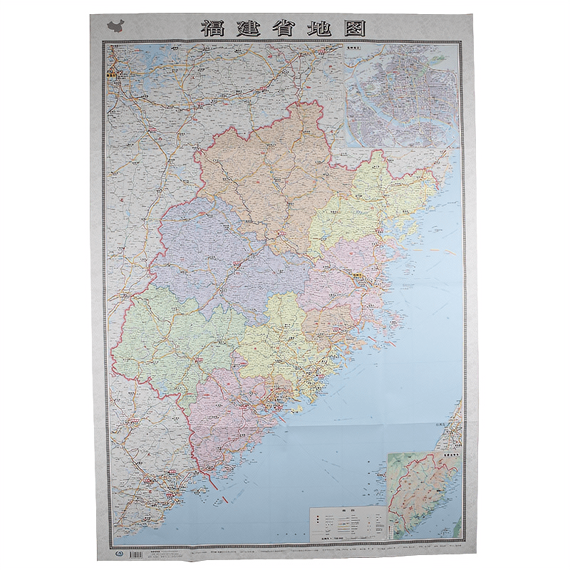 219新版福建省地图全新版福建福州行政城区交通旅游高清折叠贴图
