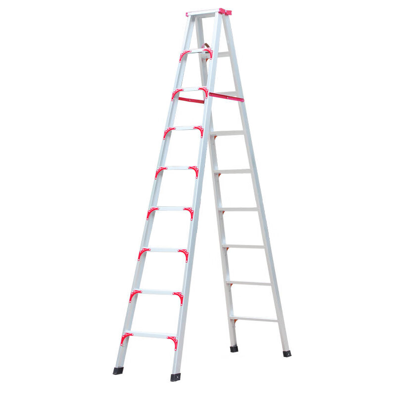 工品库 铝合金人字梯 工程折叠梯子加厚双侧楼梯铝梯 装修脚架梯 加厚
