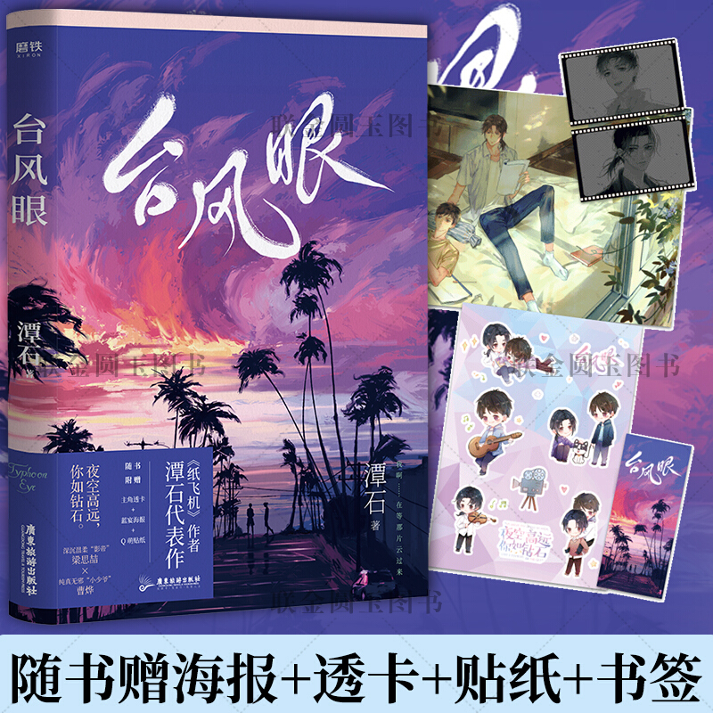 正版 台风眼 《纸飞机》《追尾》作者高人气作家潭石口碑代表作 青春