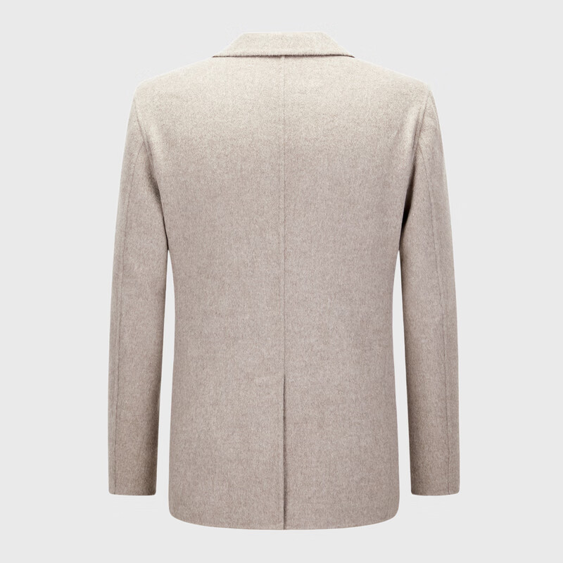 MAYOR男装 秋冬绵羊毛桑蚕丝混纺面料驼色经典轻便双面呢西服 驼色 175A （175/96A）