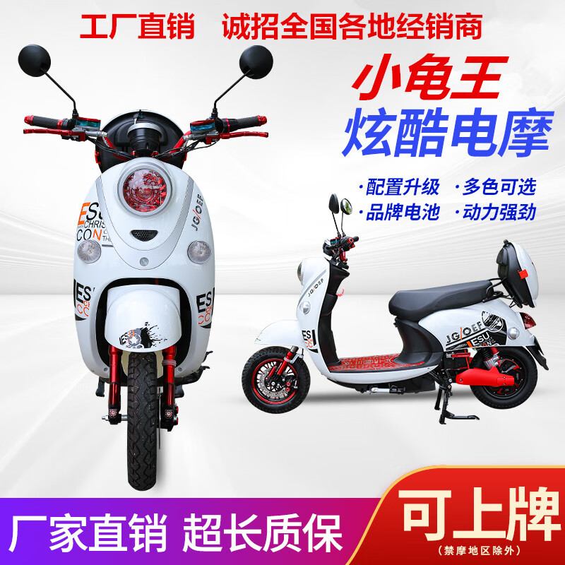 天下行(tianxia)新款小龟王电动车60v爬坡踏板式电动摩托车72v锂电池