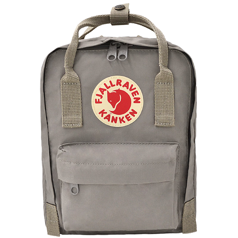 FJALLRAVEN北极狐双肩包女ipad小包时尚休闲大容量双肩书包23561-021雾灰色7L