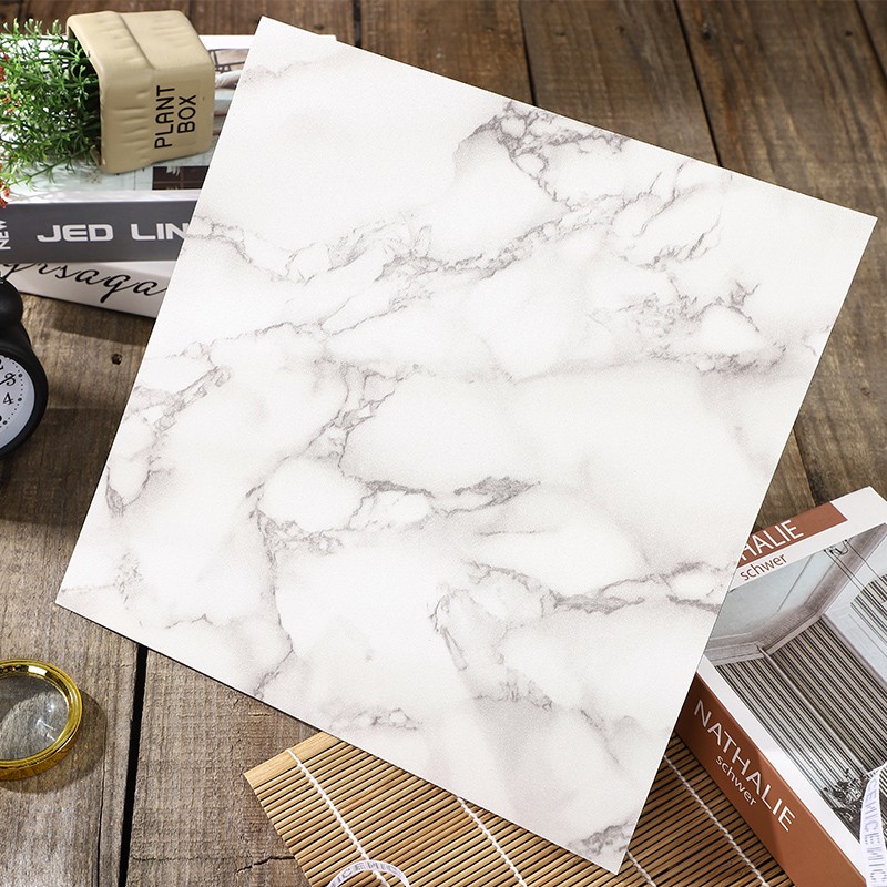 乐尔曼客厅地板贴仿瓷砖贴纸大理石厨房卫生间地面翻新地贴加厚自粘