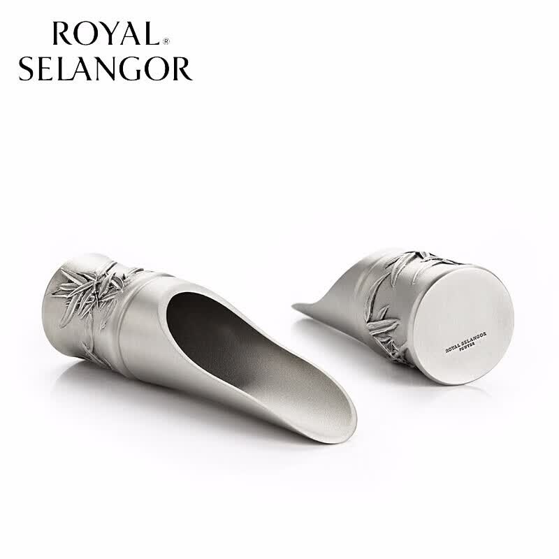 皇家雪兰莪（ROYAL SELANGOR） 锡制雕刻竹茶则 马来西亚进口茶拨茶勺茶具配件014604