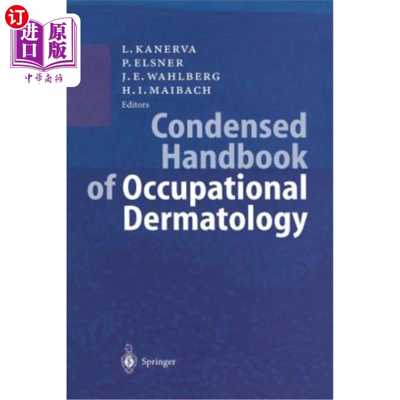 海外直订医药图书condensed handbook of occupational dermatology