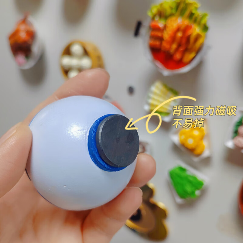 成都博物馆成都美食仿真食物冰箱贴博物馆文创礼品纪念品伴手礼 成都手信美食冰箱贴套装（5个）