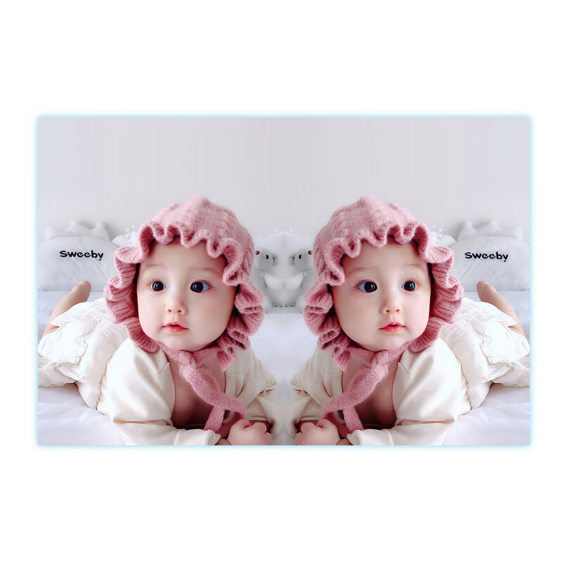 木卫宝宝海报照片画报龙凤可爱婴儿画像孕妇备孕胎教图片墙贴女宝贴画