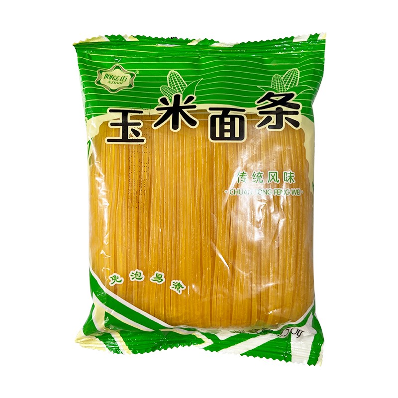 阿兹迈玉米面条杂粮粗粮健身代餐速食主食挂面 玉米面条250g*6