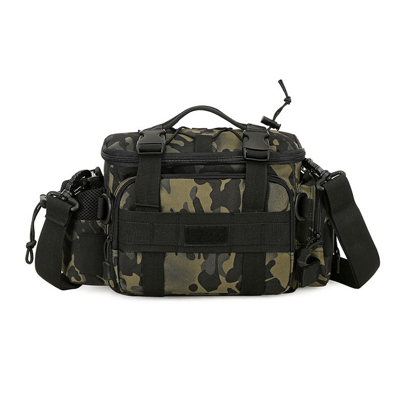 跨单肩背包竿包钓鱼专用杆包装备大全可挂杆 暗夜迷彩*多功能路亚腰包