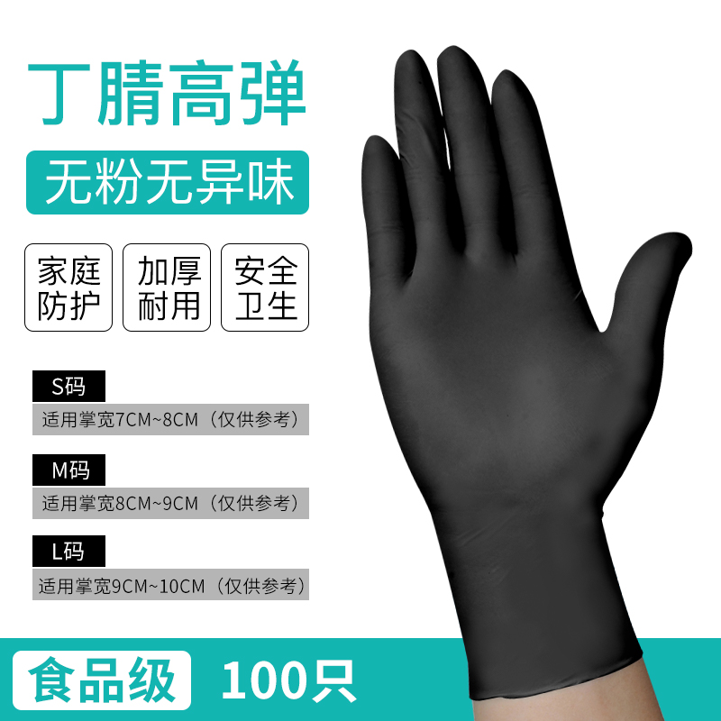 万力手套万力一次性pvc检查手套 学生透明加厚塑胶食品级美容牙科防油