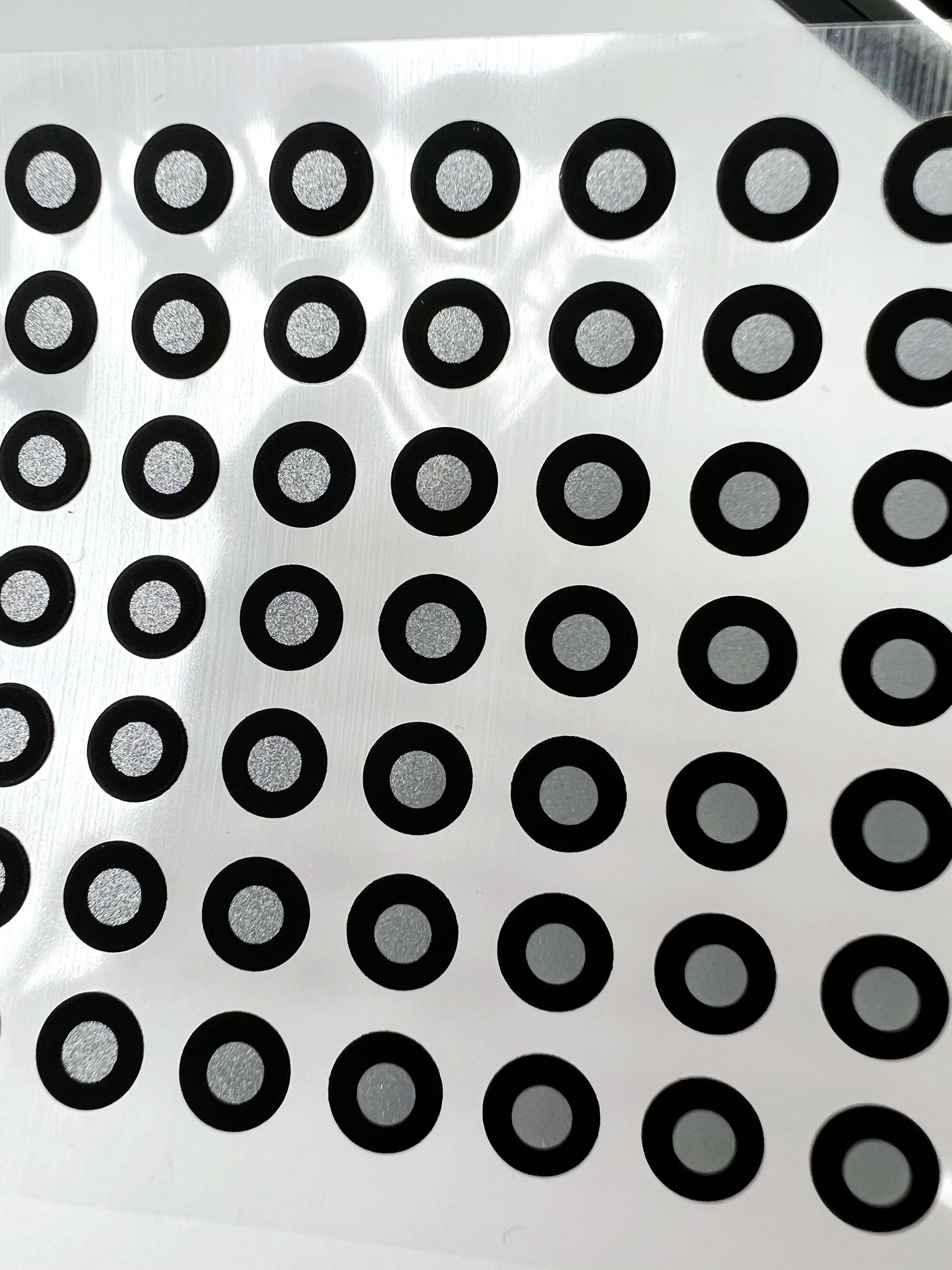 扫描现货点手持三维现货标志定制点现货点磁性标 内3外6mm白 高反光点