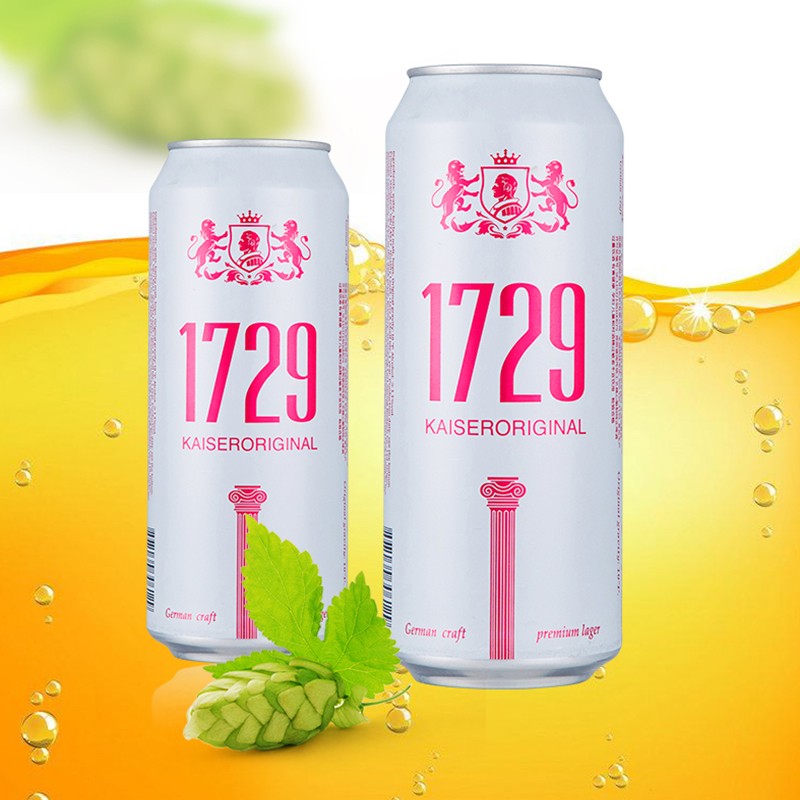 凯撒啤酒集团监制原樽啤酒 白啤听整箱装 麦香浓郁 入口滑腻 黄啤