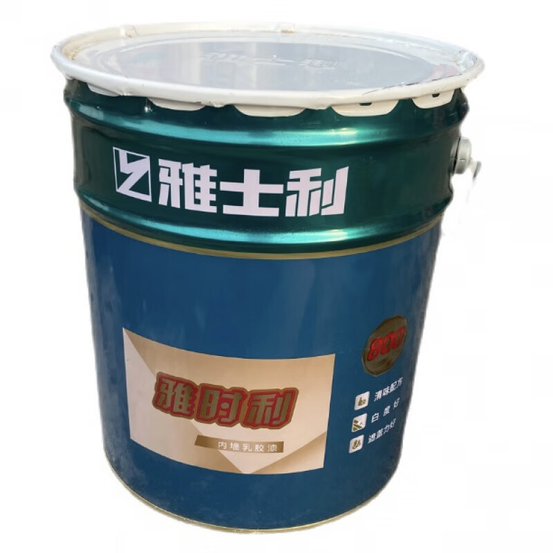 雅士利漆乳胶漆环保内墙雅时利800面漆白色内墙漆家装清味涂料 24kg