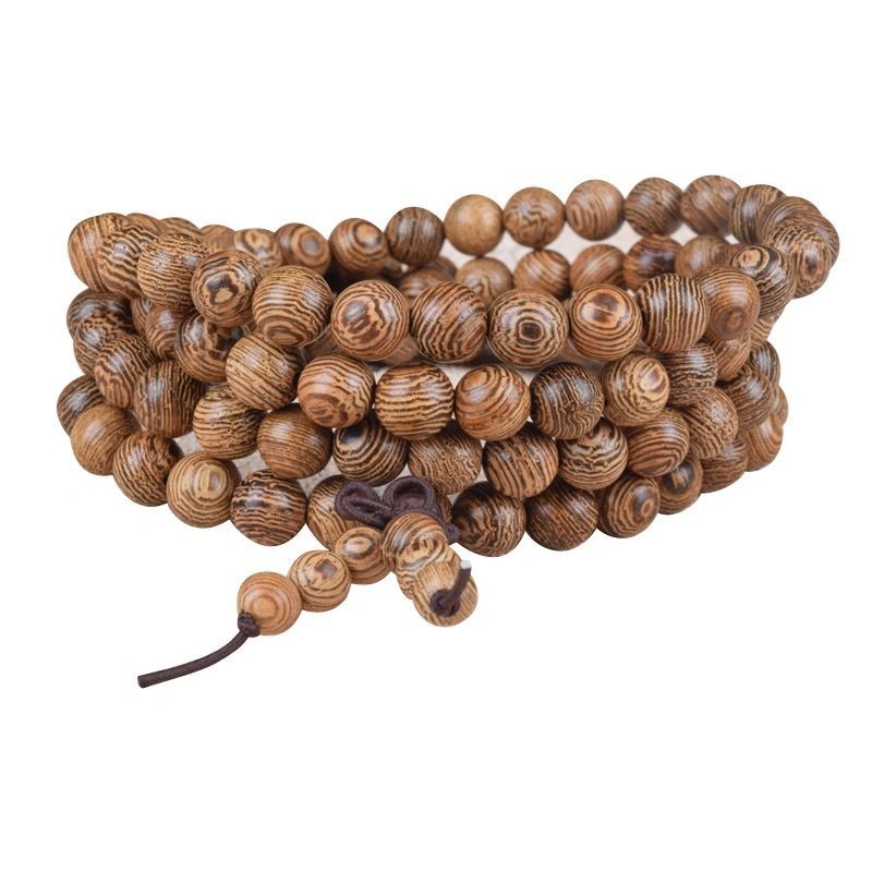 佛珠108颗手链男女款檀木手串文玩手把件情侣饰品sn0883 鸡翅木6mm*