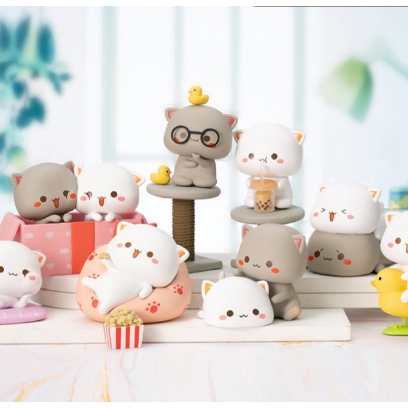 蜜桃猫2让爱先行系列盲盒卡通动漫玩偶潮玩可爱少女心公仔礼物 单个