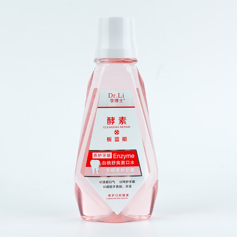 李博士(liboshi)酵素益生菌白桃舒爽漱口水 清新口气平衡菌群净牙渍