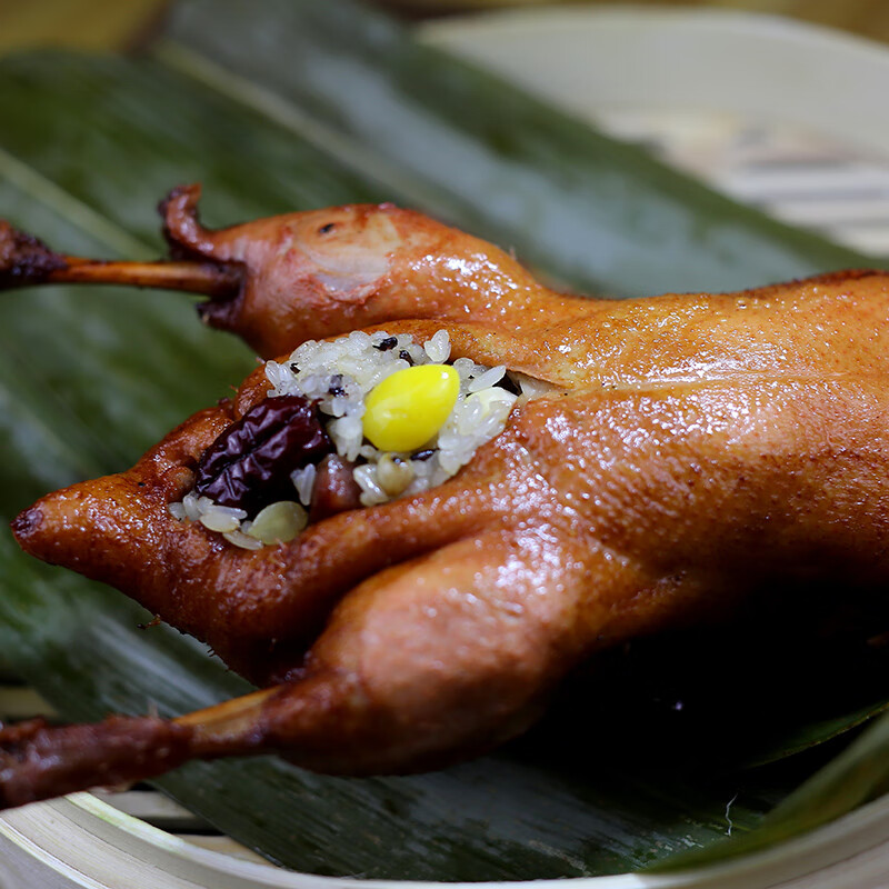 沈万三正宗苏州昆山特产糯米八宝鸭800g卤味整只鸭熟食腊味肉类下酒菜