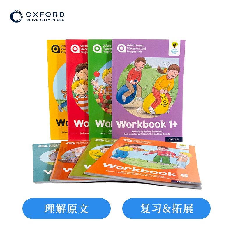 牛津树学校版自然拼读&BCK探索系列部分练习册 Oxford Levels Placement and Progress Kit Workbook 进口原版 级别1-9