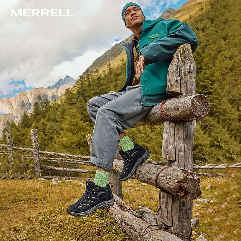 ���֣�Merrell�����⾭��ͽ��Ь��Ů��MOAB 3 GTX��ˮ�а�͸��������ĥ������ɽЬ J036243�ڣ��У� 42