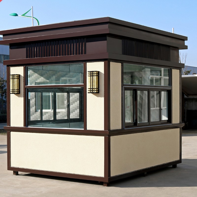 京铣钢结构保安亭户外可移动治安岗亭小区门卫值班室岗亭定制 定制1.