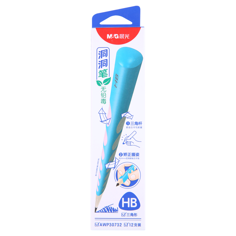����(M&G) ����Ǧ�ʲʸ� HB ����ľ��Ǧ�� AWP30732 Сѧ������ ���˽��� 12֧ 4.9Ԫ