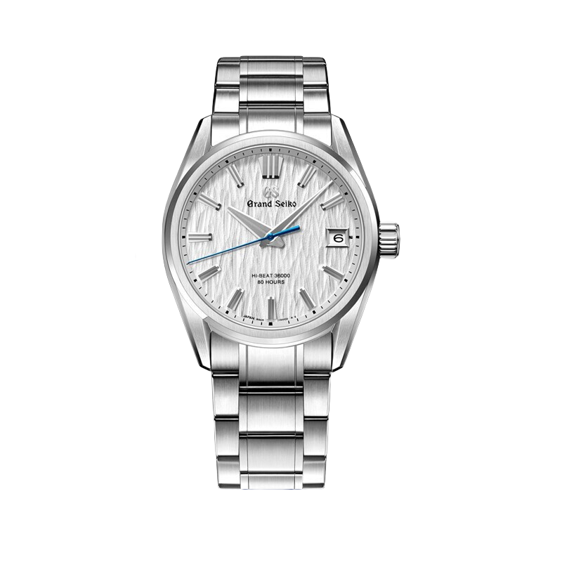 冠藍獅（Grand Seiko） 冠藍獅gs白樺林系列鋼表帶商務(wù)休閑高振頻機械男表日本原裝 SLGH005G（9SA5不銹鋼）