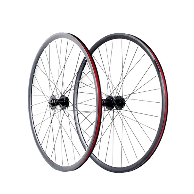 狮奥利兴公路车轮组700c碟刹款自行车前后卡式快拆车轮19/23/25/28