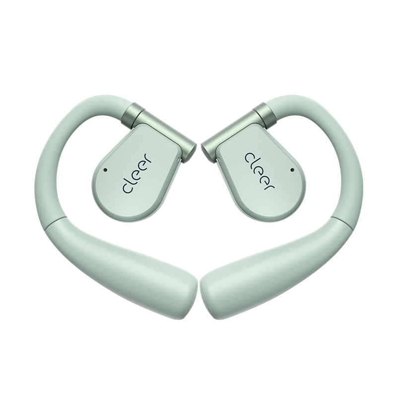 cleer ARC 2 代不入耳开放式智能音乐耳机无线蓝牙耳机开车跑步骑行挂耳式商务耳机适配华为苹果小米 薄荷绿【音乐版】