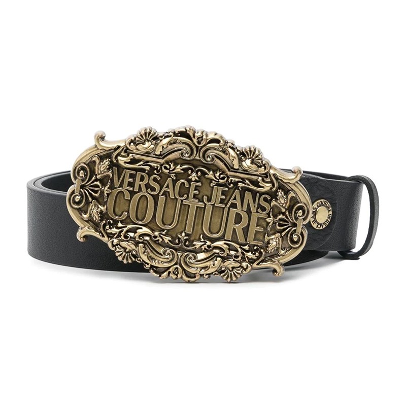 versace jeans couture 范思哲腰带 男士皮革金属徽标板扣式皮带 e73y