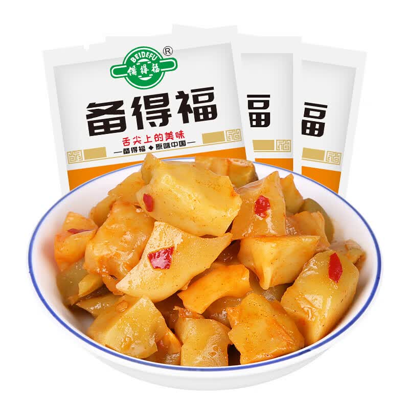备得福余姚鲜香榨菜芯佐餐下饭配粥脆口配粥菜 30克*20包
