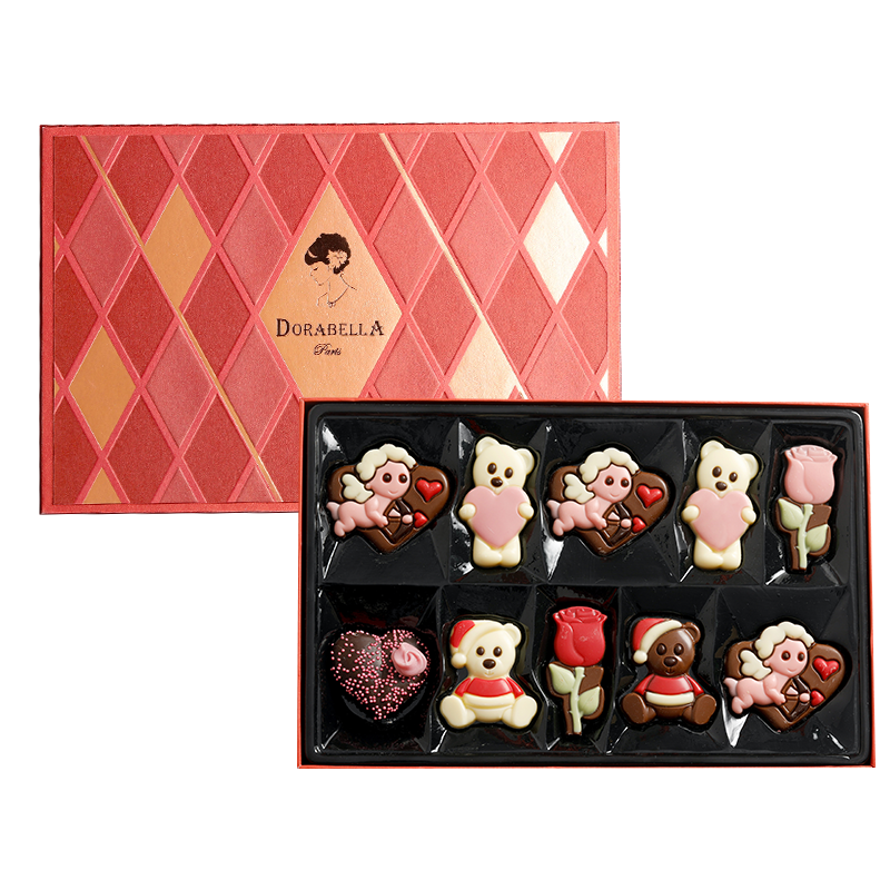 Dorabella 朵娜贝拉 比利时进口巧克力礼盒装圣诞节糖果男送女友生儿童日礼物喜糖120