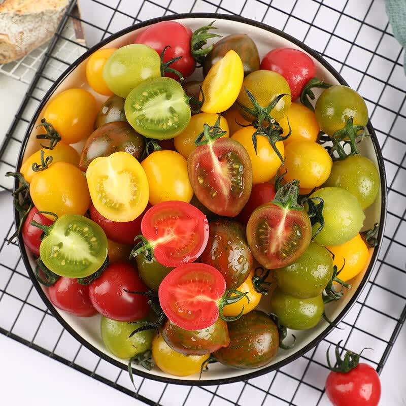 德骊嘉圣女果混装新鲜红色黄色夏日阳光贝贝千禧小番茄盒装保鲜发货 5