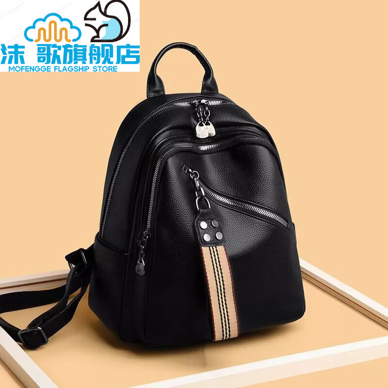 福久猫ck风包包蒙娜丽莎大東双肩包女2022新款时尚百搭休闲多功能大