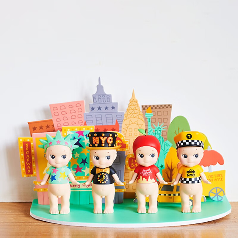 盲集sonny angel盲盒手办桌面摆件玩具摆件生日礼物 sonnyangel纽约随机盲盒一个