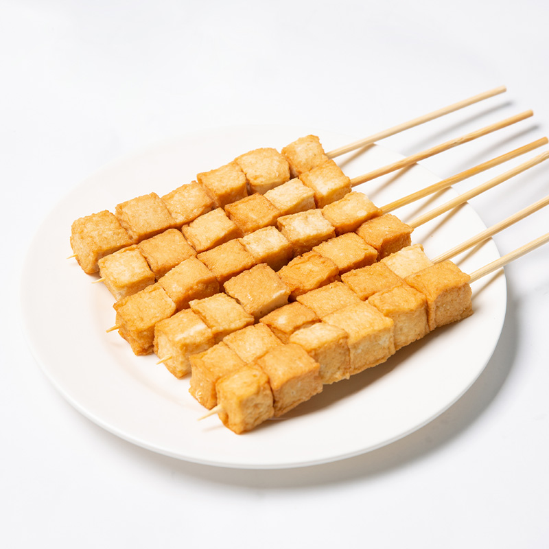 友情客串户外家用烧烤串串食材半成品材料鱼豆腐冷冻批发5串/包
