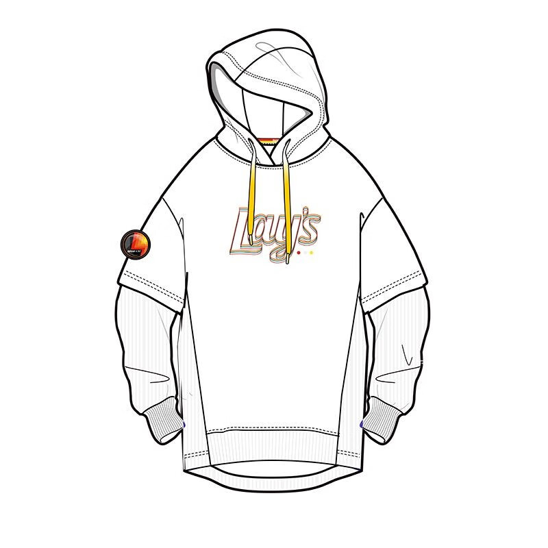 361°运动卫衣女套头假两件新款2024春季百搭宽松运动户外女子连帽